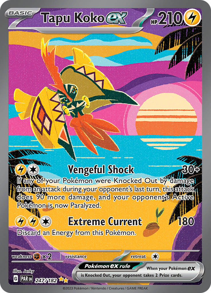 Tapu Koko ex (247/182) [Scarlet & Violet: Paradox Rift] | GnG Games