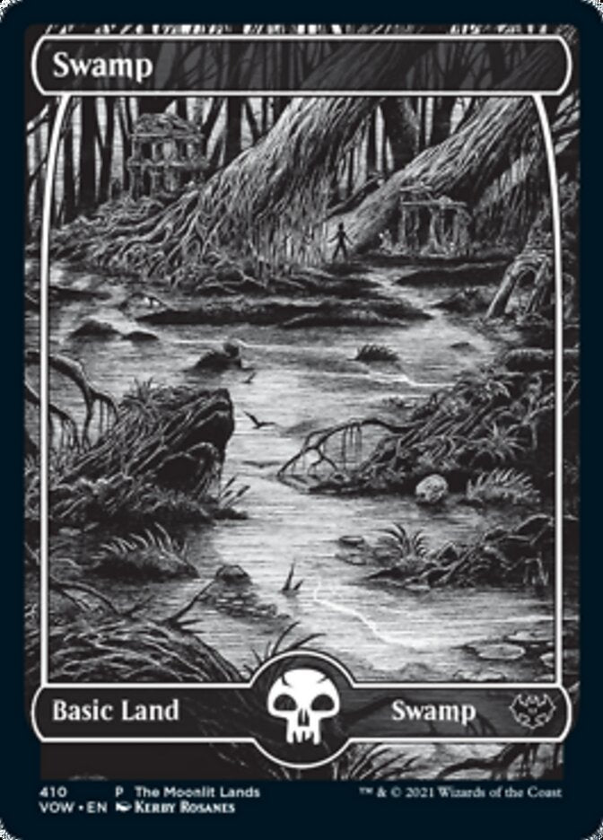 Swamp (The Moonlit Lands) (Foil Etched) [Innistrad: Crimson Vow Promos] | GnG Games