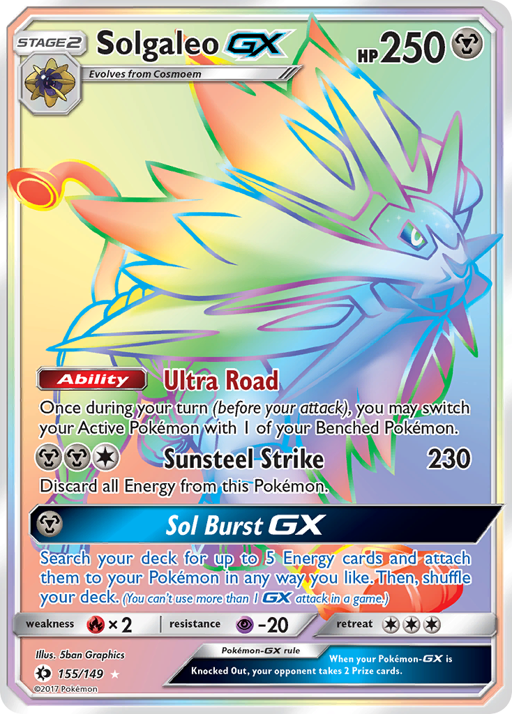 Solgaleo GX (155/149) [Sun & Moon: Base Set] | GnG Games