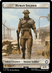 Food (0013) // Human Soldier Double-Sided Token [Fallout Tokens] | GnG Games