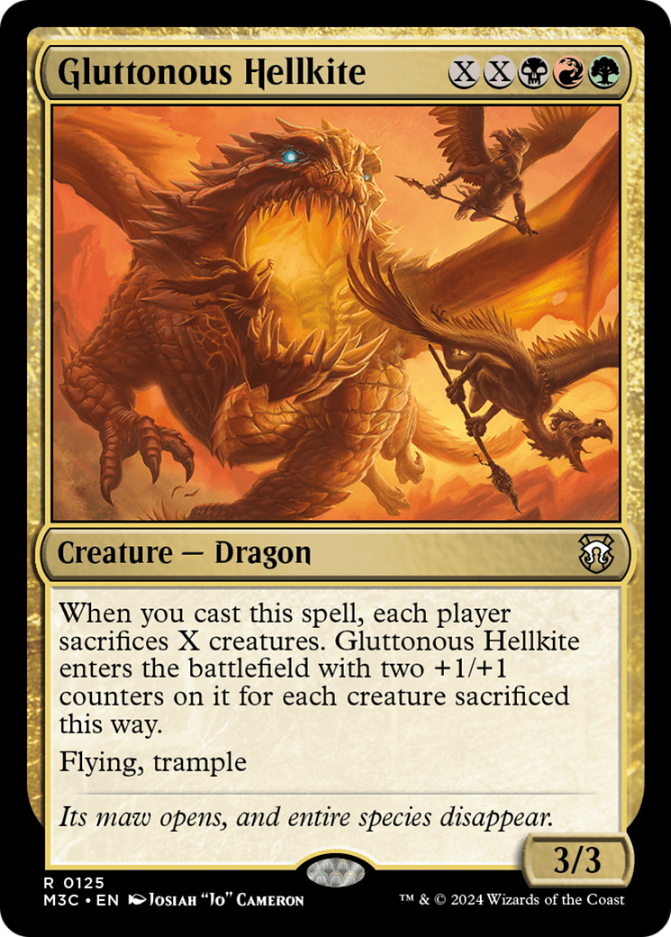 Gluttonous Hellkite [Modern Horizons 3 Commander] | GnG Games