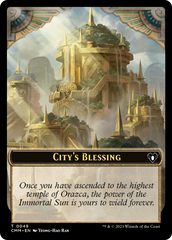 City's Blessing // Construct (0075) Double-Sided Token [Commander Masters Tokens] | GnG Games