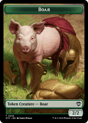 Boar // Drake Double-Sided Token [Outlaws of Thunder Junction Commander Tokens] | GnG Games