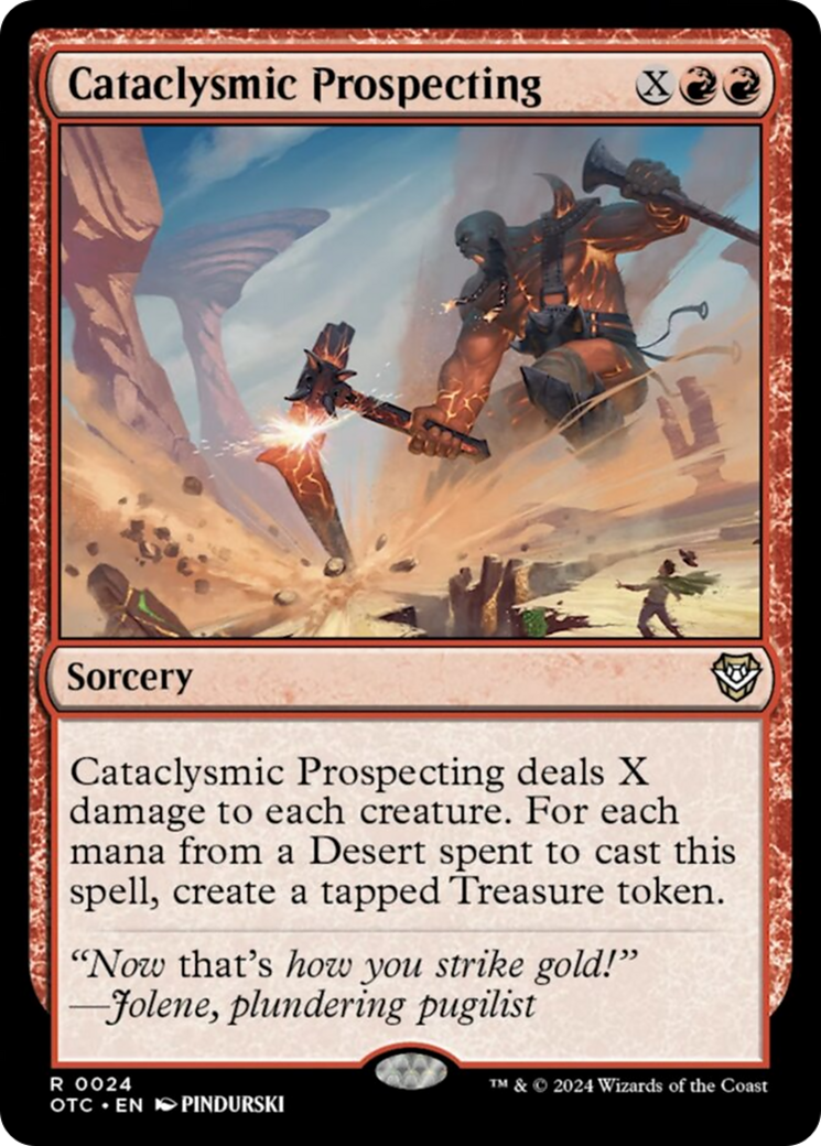 Cataclysmic Prospecting [Outlaws of Thunder Junction Commander] | GnG Games