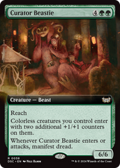 Curator Beastie (Extended Art) [Duskmourn: House of Horror Commander] | GnG Games