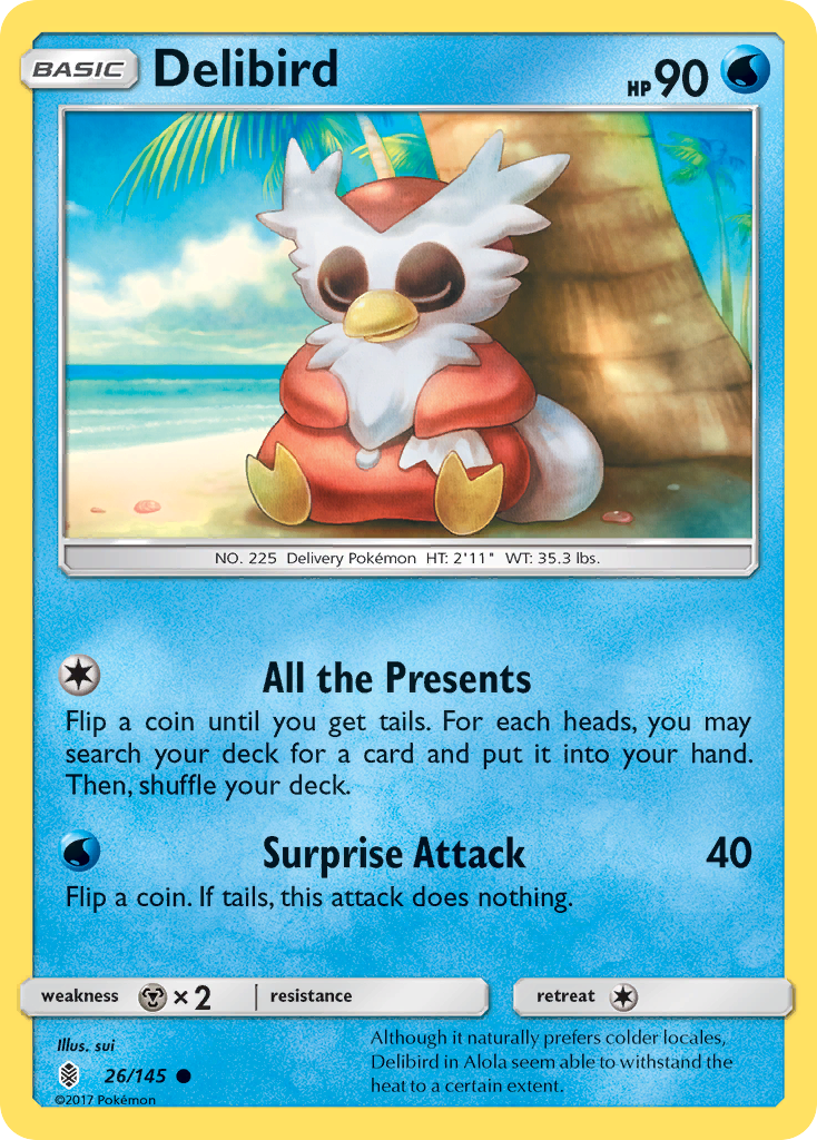 Delibird (26/145) [Sun & Moon: Guardians Rising] | GnG Games