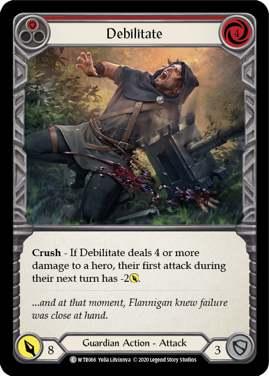 Debilitate (Red) [U-WTR066] (Welcome to Rathe Unlimited)  Unlimited Rainbow Foil | GnG Games