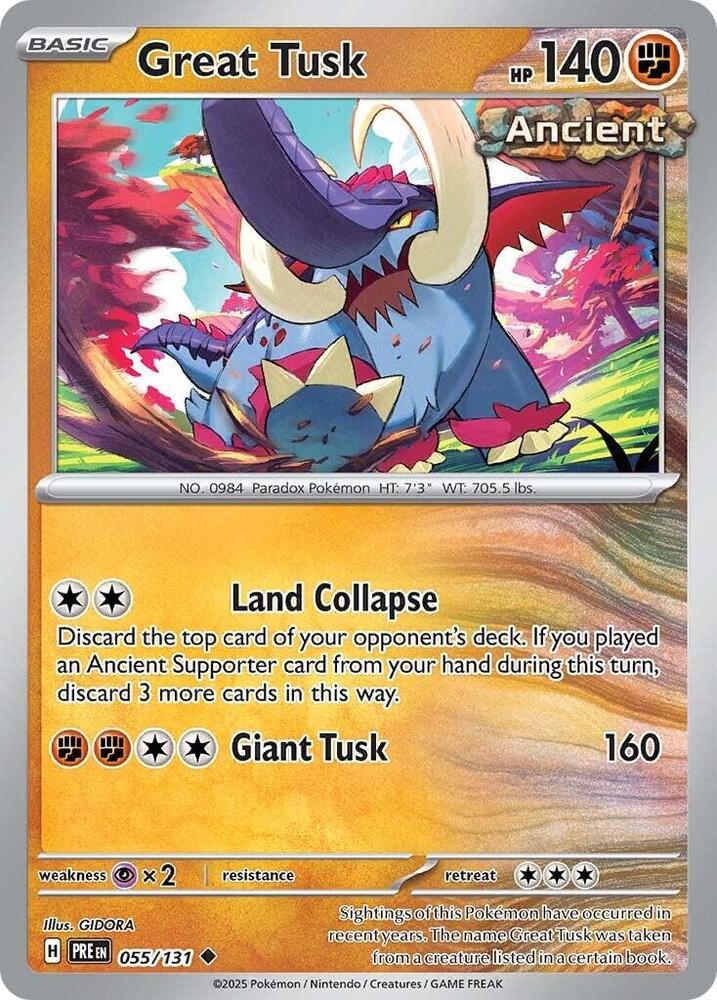 Great Tusk (055/131) [Scarlet & Violet: Prismatic Evolutions] | GnG Games