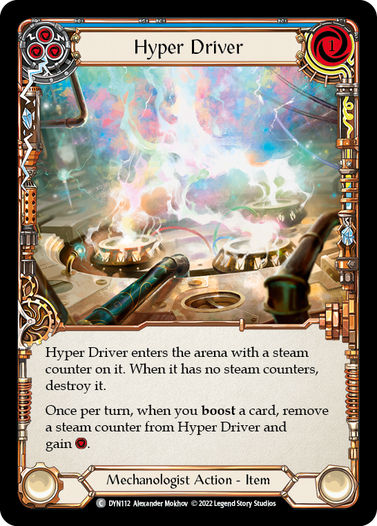 Hyper Driver (Blue) [DYN112] (Dynasty)  Rainbow Foil | GnG Games