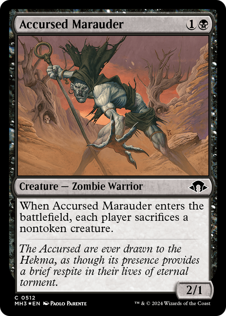 Accursed Marauder (Ripple Foil) [Modern Horizons 3] | GnG Games