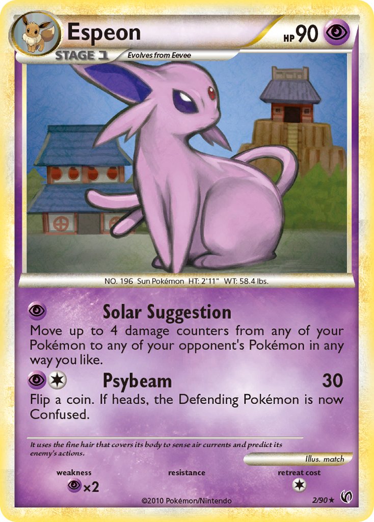 Espeon (2/90) (Cracked Ice Holo) (Theme Deck Exclusive) [HeartGold & SoulSilver: Unleashed] | GnG Games