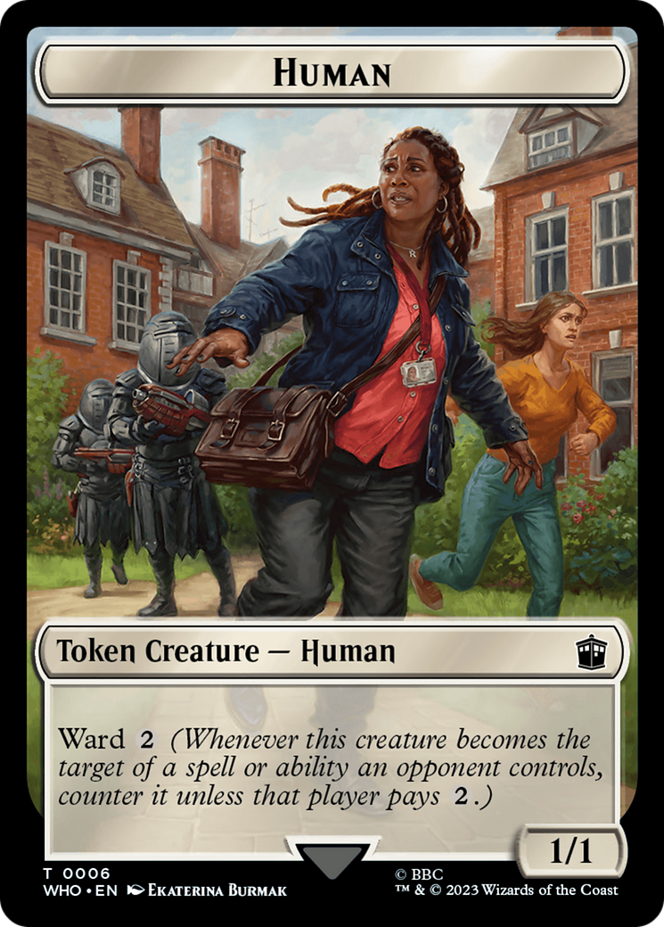 Human (0006) // Beast Double-Sided Token [Doctor Who Tokens] | GnG Games