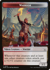 Warrior // Wrenn and Realmbreaker Emblem Double-Sided Token [March of the Machine Tokens] | GnG Games