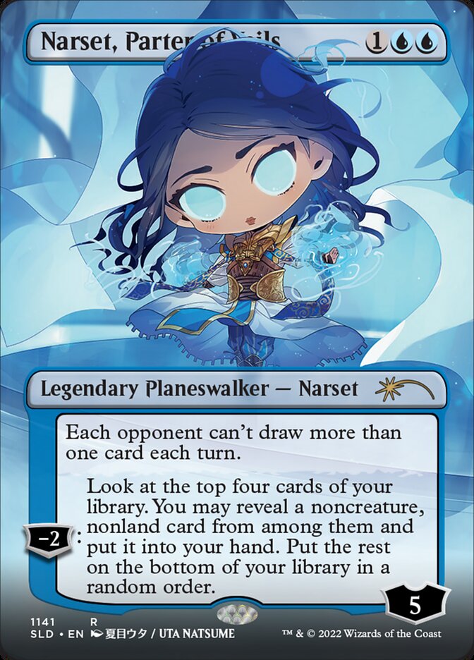 Narset, Parter of Veils (Borderless) [Secret Lair Drop Series] | GnG Games