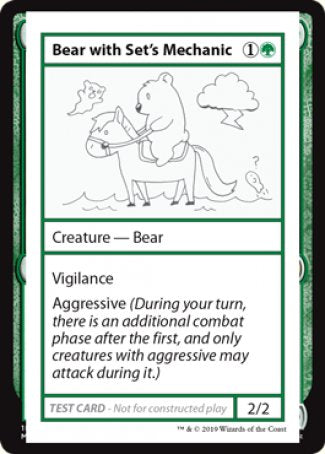 Bear with Set's Mechanic (2021 Edition) [Mystery Booster Playtest Cards] | GnG Games