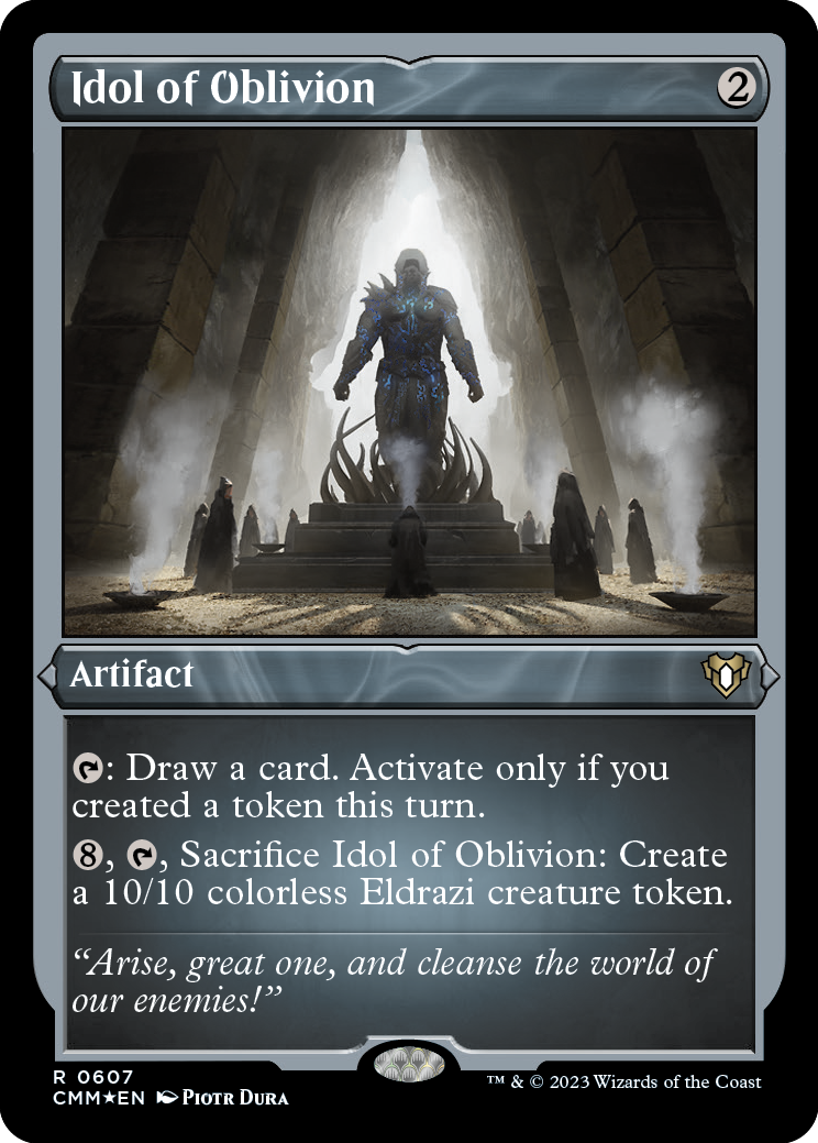 Idol of Oblivion (Foil Etched) [Commander Masters] | GnG Games