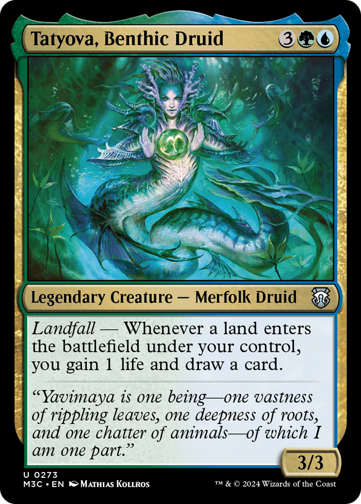 Tatyova, Benthic Druid (Ripple Foil) [Modern Horizons 3 Commander] | GnG Games
