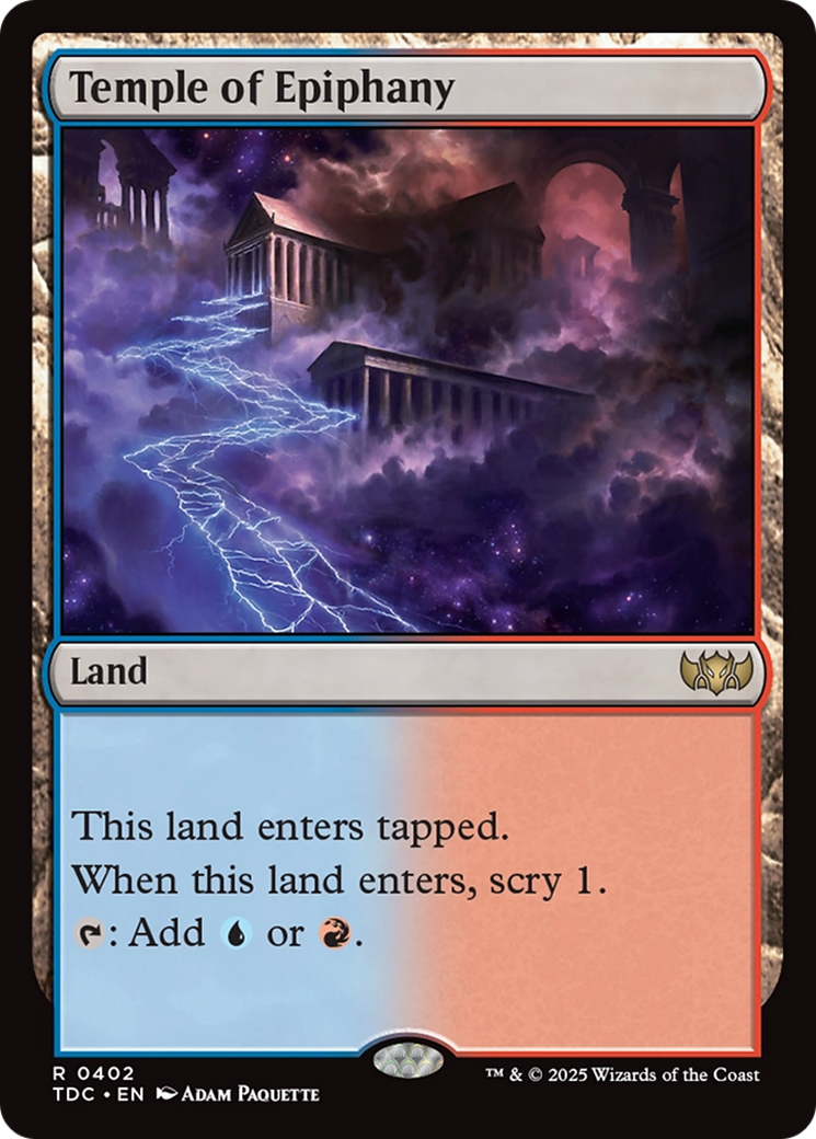 Temple of Epiphany [Tarkir: Dragonstorm Commander] | GnG Games