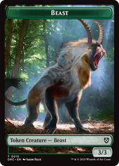 Beast (0010) // Beast (0011) Double-Sided Token [Aetherdrift Commander] | GnG Games