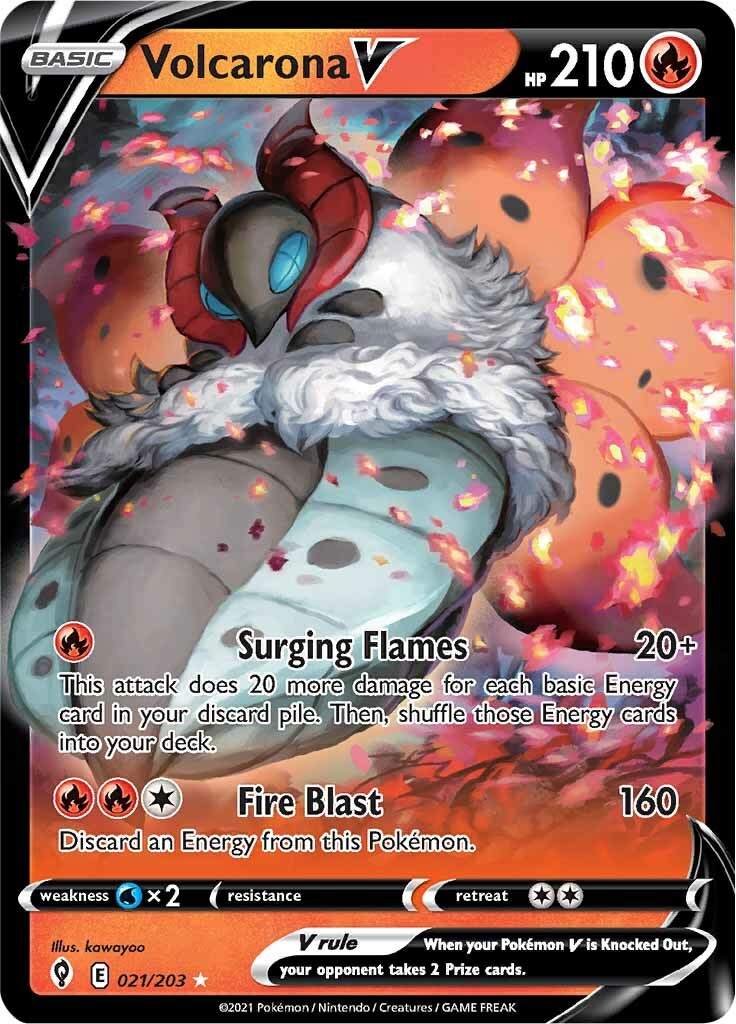 Volcarona V (021/203) [Sword & Shield: Evolving Skies] | GnG Games