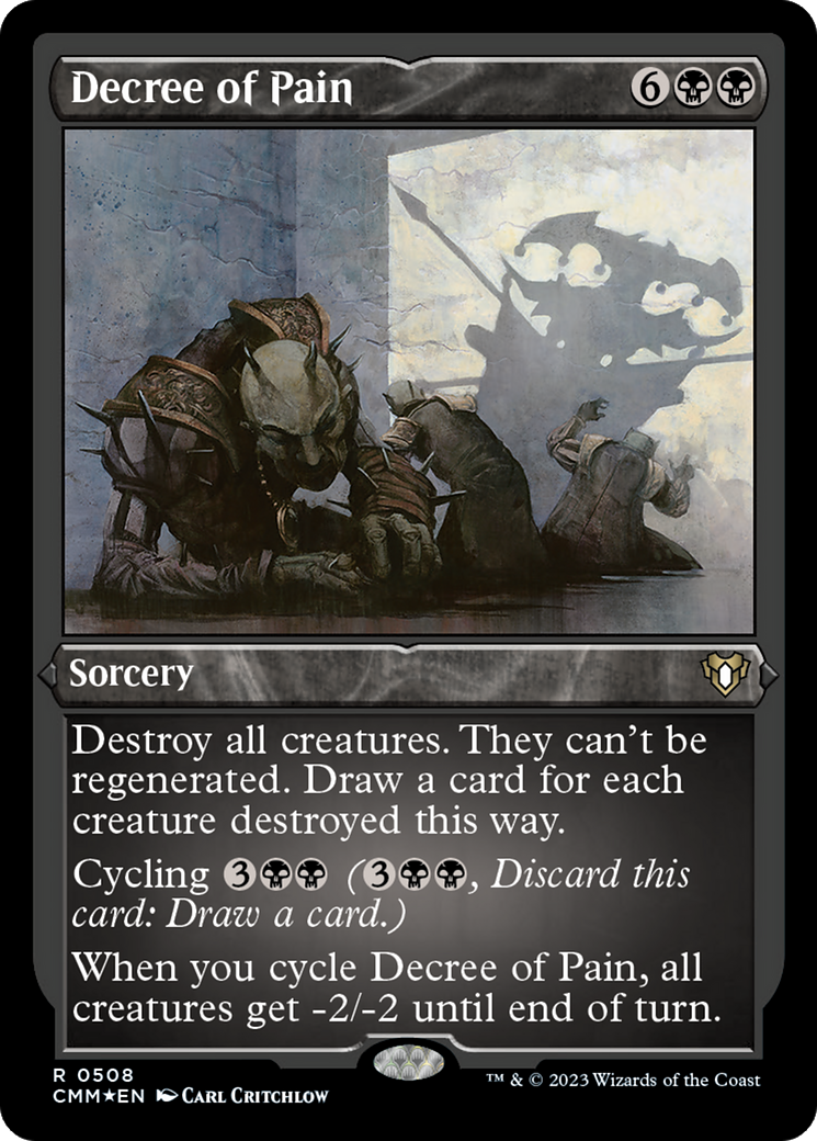 Decree of Pain (Foil Etched) [Commander Masters] | GnG Games