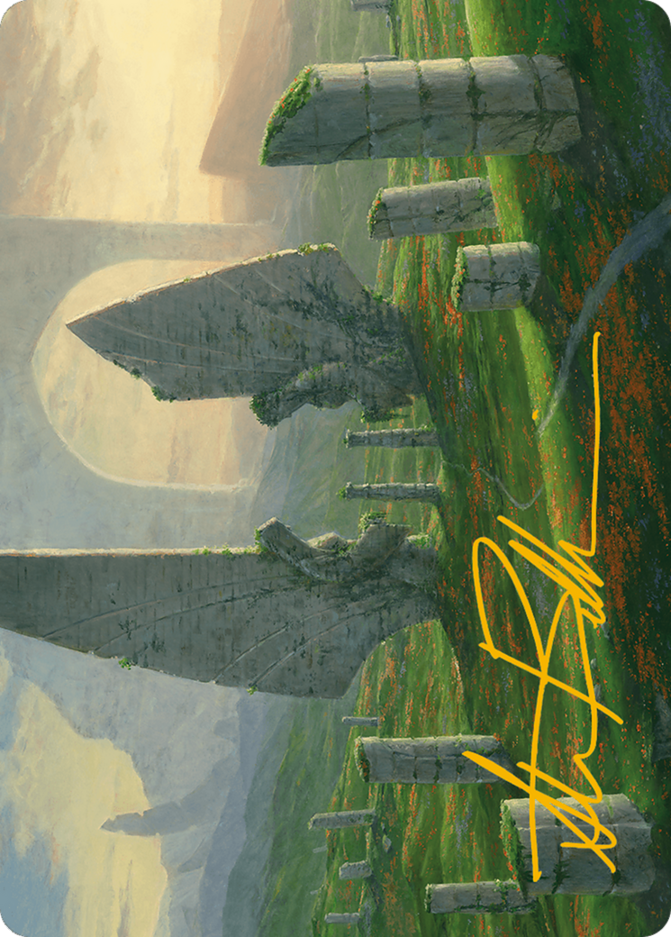 Monumental Henge Art Card (Gold-Stamped Signature) [Modern Horizons 3 Art Series] | GnG Games