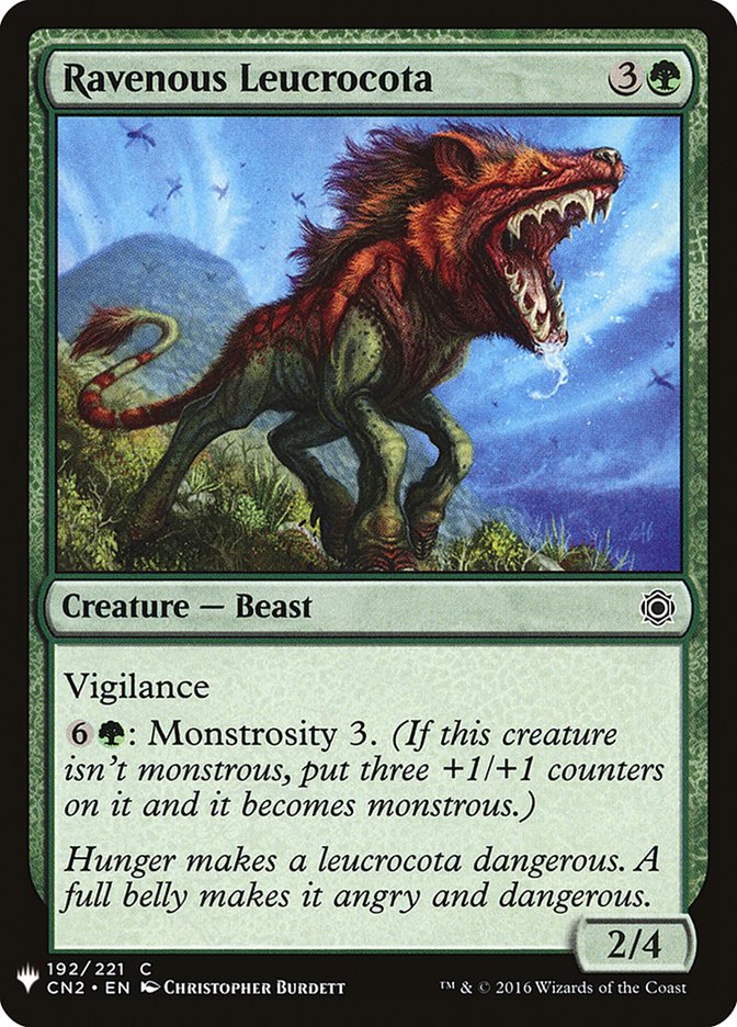 Ravenous Leucrocota [Mystery Booster] | GnG Games
