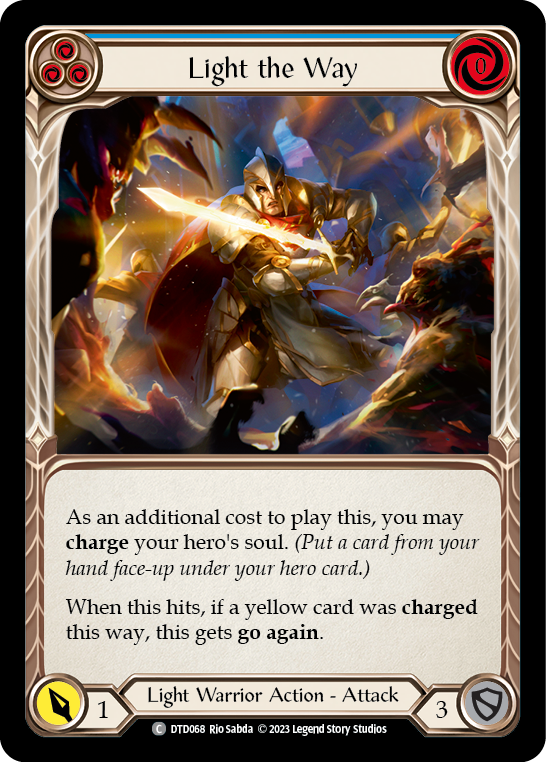 Light the Way (Blue) [DTD068] (Dusk Till Dawn)  Rainbow Foil | GnG Games