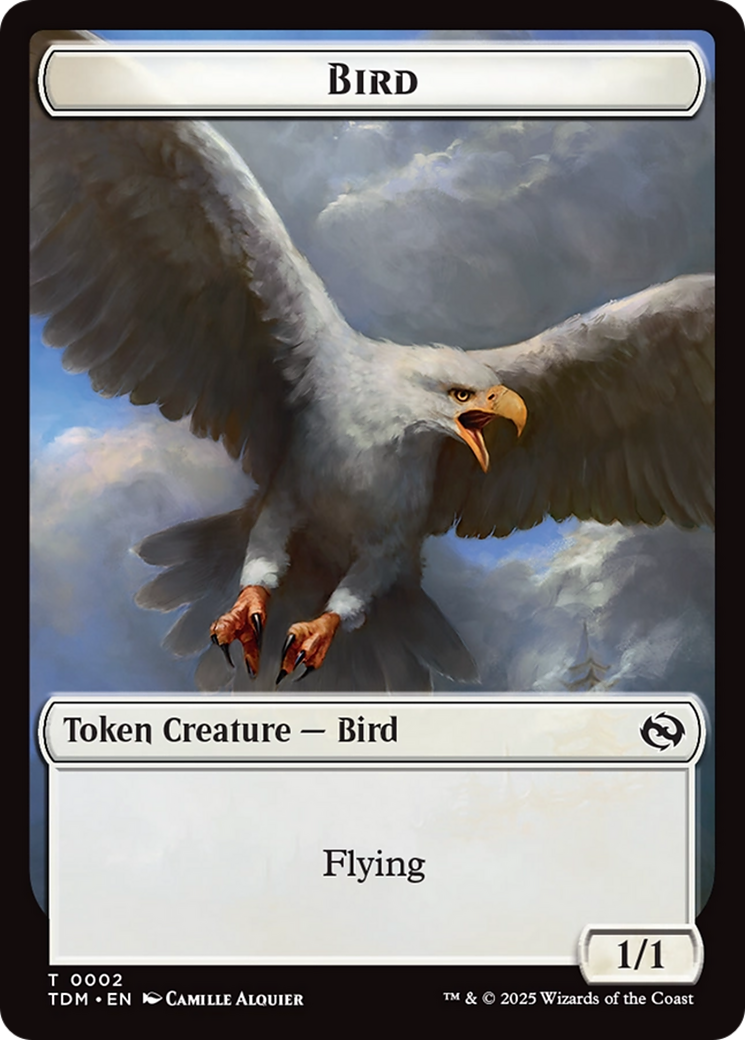 Spider // Bird Double-Sided Token [Tarkir: Dragonstorm Commander Tokens] | GnG Games