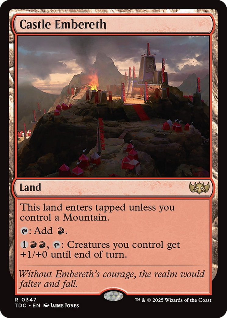Castle Embereth [Tarkir: Dragonstorm Commander] | GnG Games