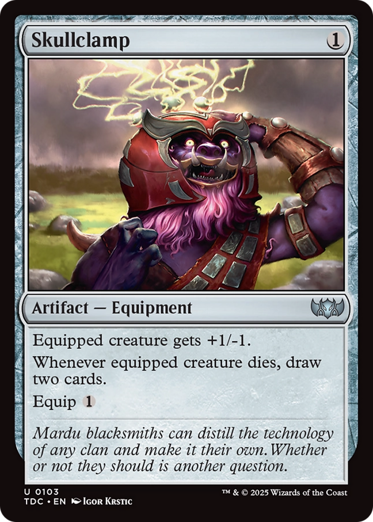 Skullclamp [Tarkir: Dragonstorm Commander] | GnG Games