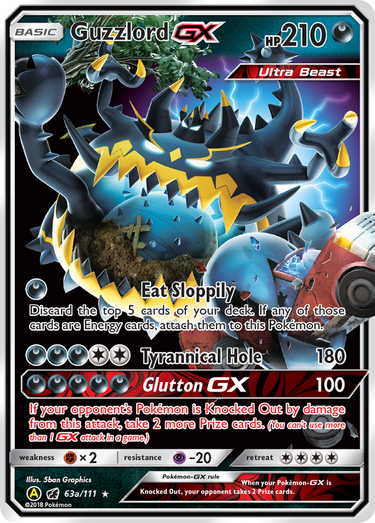 Guzzlord GX (63a/111) [Alternate Art Promos] | GnG Games