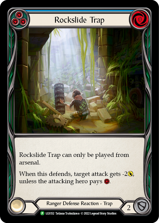 Rockslide Trap (Blue) [LGS152] (Promo)  Rainbow Foil | GnG Games