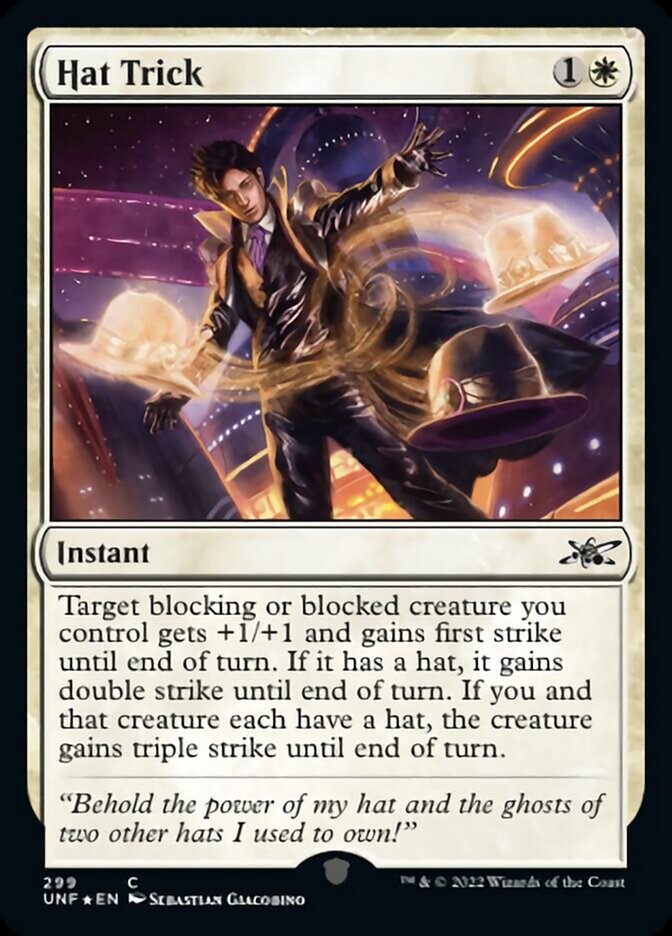 Hat Trick (Galaxy Foil) [Unfinity] | GnG Games