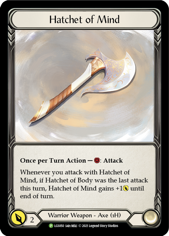 Hatchet of Mind [LGS050] (Promo)  Cold Foil | GnG Games