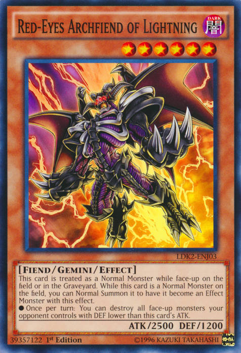 Red-Eyes Archfiend of Lightning [LDK2-ENJ03] Common | GnG Games