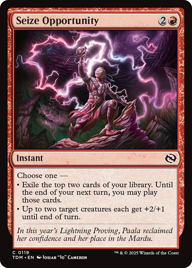 Seize Opportunity [Tarkir: Dragonstorm] | GnG Games