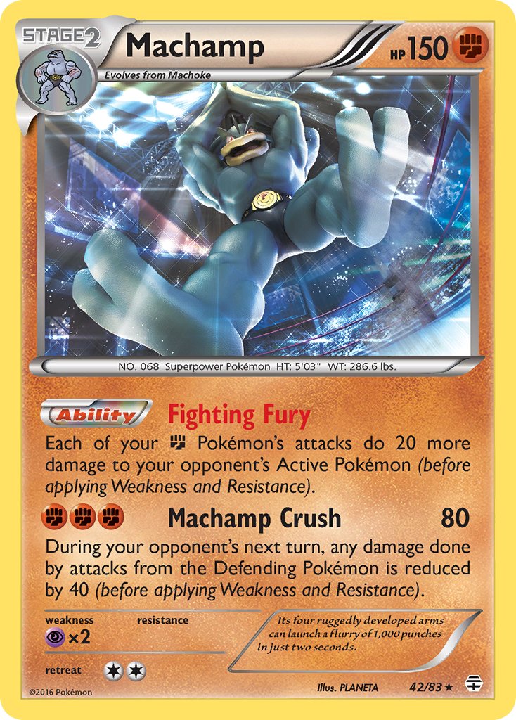 Machamp (42/83) (Theme Deck Exclusive) [XY: Furious Fists] | GnG Games