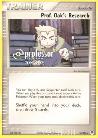 Prof Oaks Research (98/112) (2004 2005) [Professor Program Promos] | GnG Games