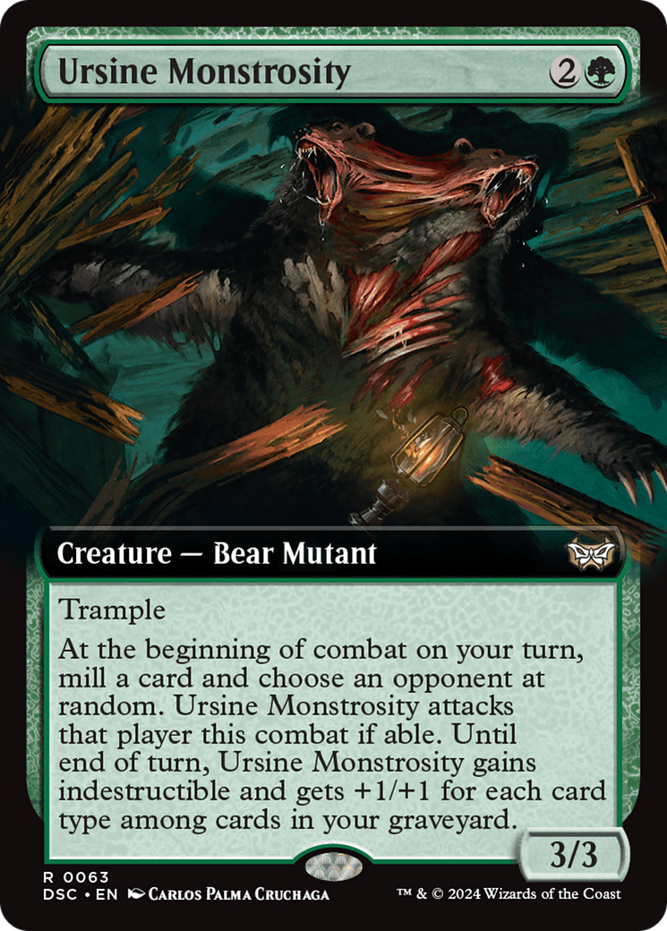 Ursine Monstrosity (Extended Art) [Duskmourn: House of Horror Commander] | GnG Games