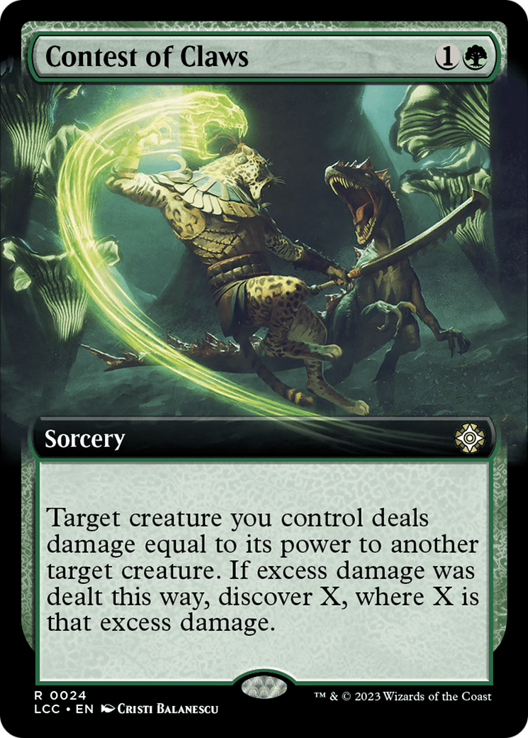 Contest of Claws (Extended Art) [The Lost Caverns of Ixalan Commander] | GnG Games