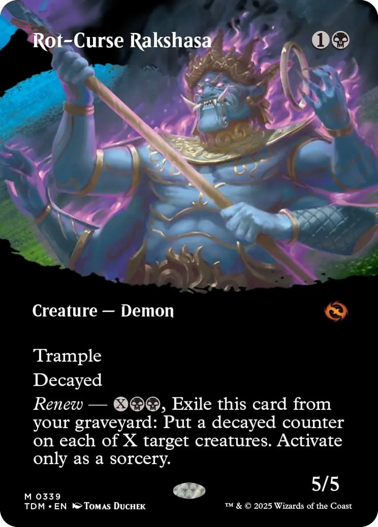 Rot-Curse Rakshasa (Borderless) [Tarkir: Dragonstorm] | GnG Games