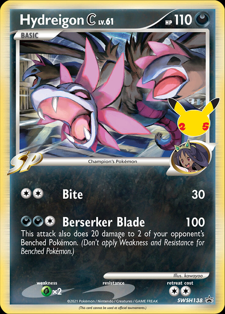 Hydreigon C (SWSH138) (Celebrations) [Sword & Shield: Black Star Promos] | GnG Games