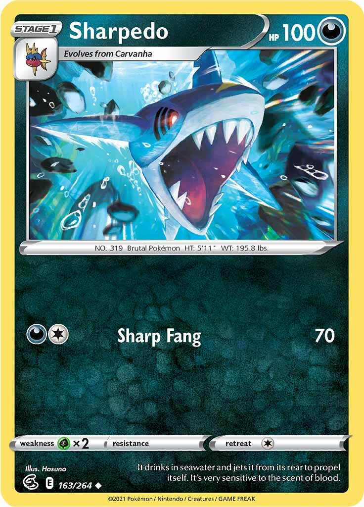 Sharpedo (163/264) [Sword & Shield: Fusion Strike] | GnG Games