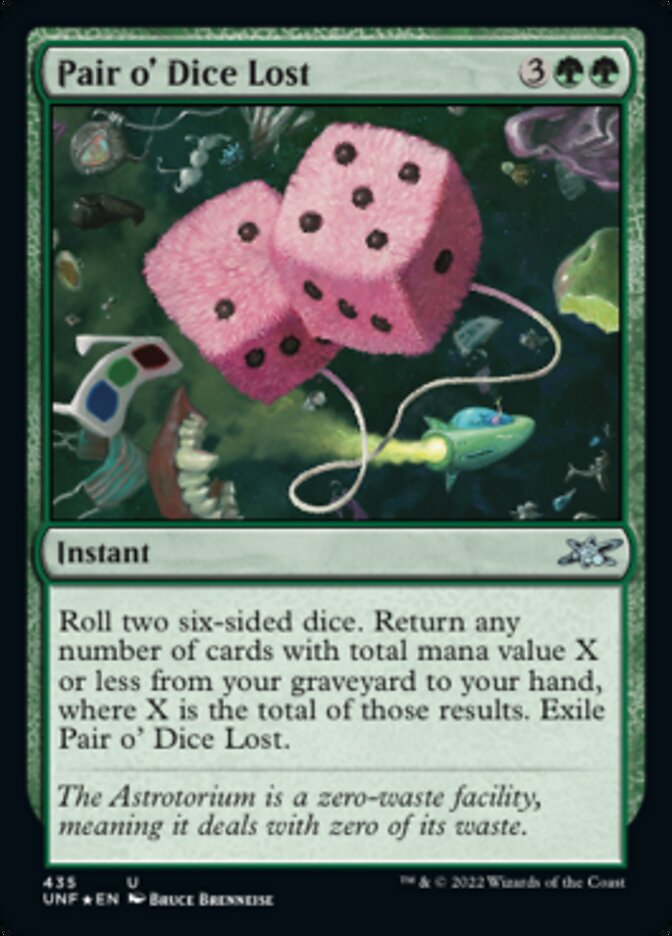 Pair o' Dice Lost (Galaxy Foil) [Unfinity] | GnG Games