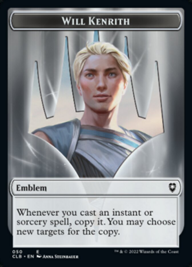 Will Kenrith Emblem // Copy Double-Sided Token [Commander Legends: Battle for Baldur's Gate Tokens] | GnG Games