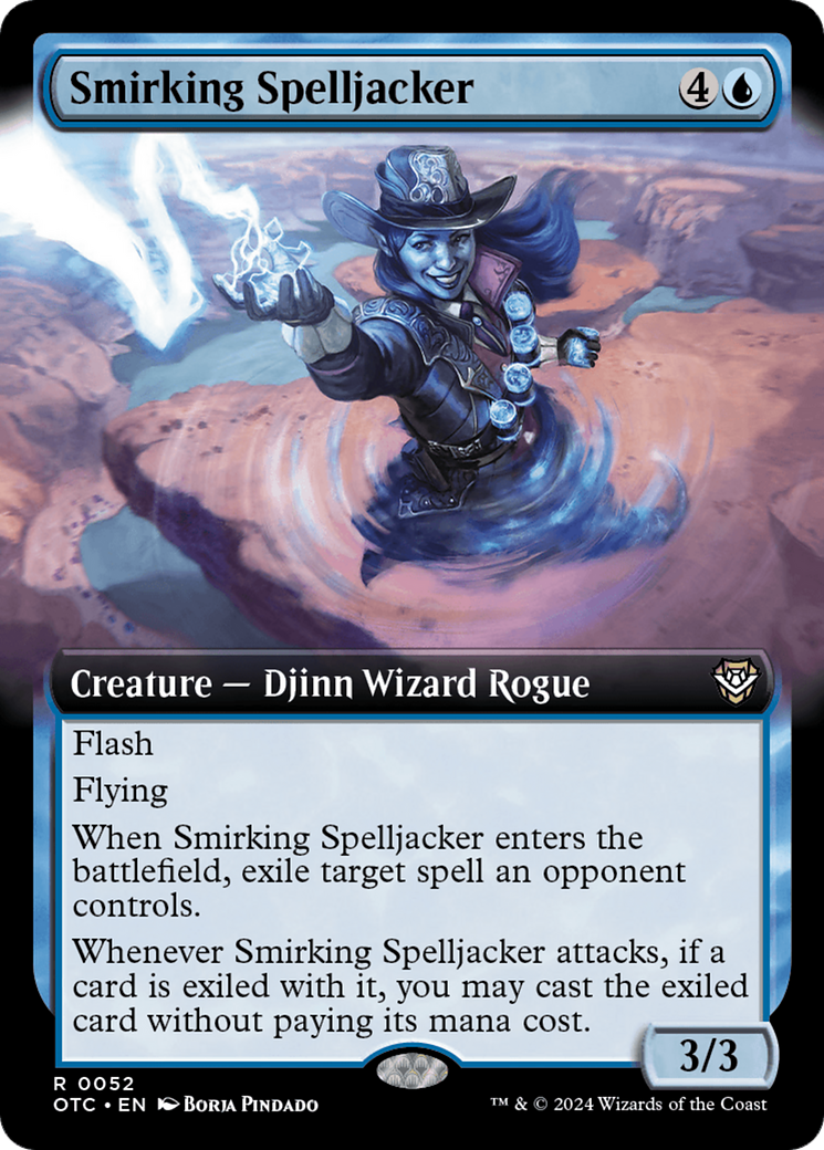 Smirking Spelljacker (Extended Art) [Outlaws of Thunder Junction Commander] | GnG Games