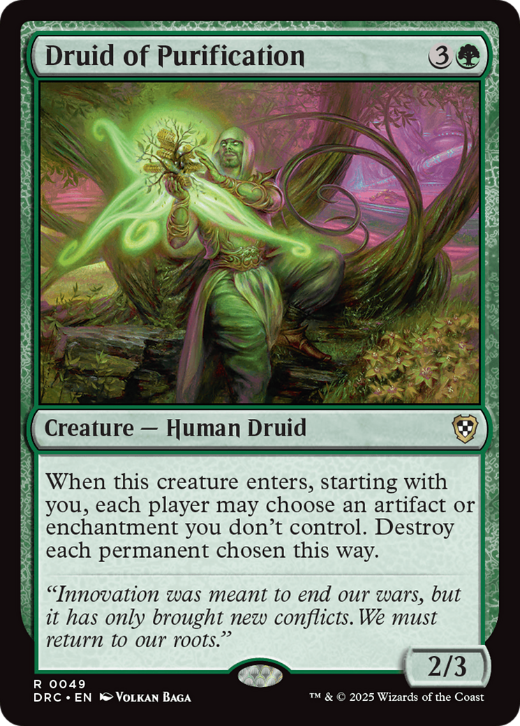 Druid of Purification [Aetherdrift Commander] | GnG Games