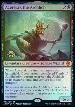 Acererak the Archlich [Dungeons & Dragons: Adventures in the Forgotten Realms Prerelease Promos] | GnG Games