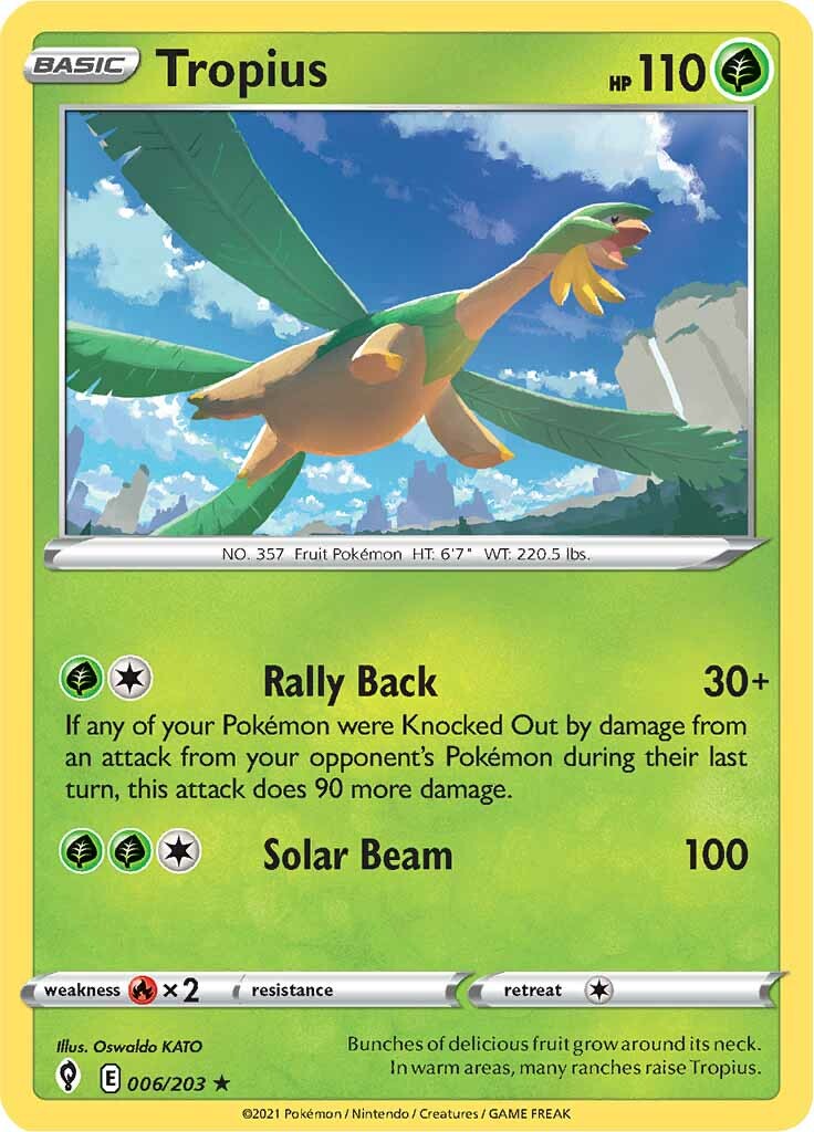 Tropius (006/203) [Sword & Shield: Evolving Skies] | GnG Games